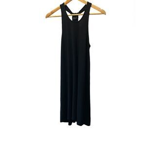 GAP Black Knit T Back Midi Casual Sweater Dress XS